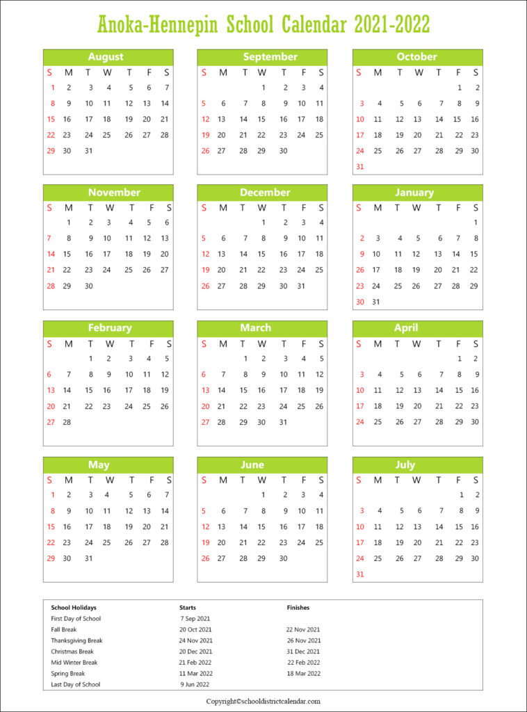 Anoka Hennepin 2022 2023 Calendar September Calendar 2022