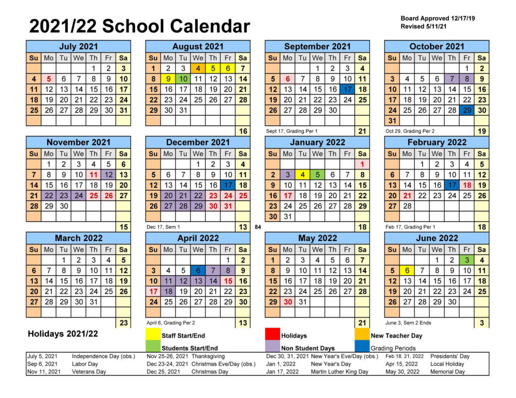 Aps 2022 23 Calendar