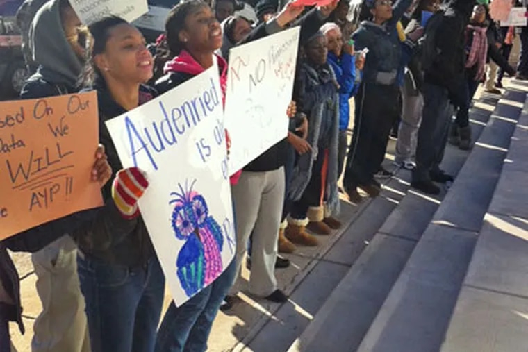 Audenried Students Protest Against Becoming A Charter