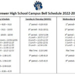 Bell Schedule About Us Brewer High School