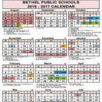 Bethel Public School Calendar REVISED Due To Snow Days