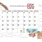 Big Calendar Created By Volunteers At Almond Elementary Big Calendar