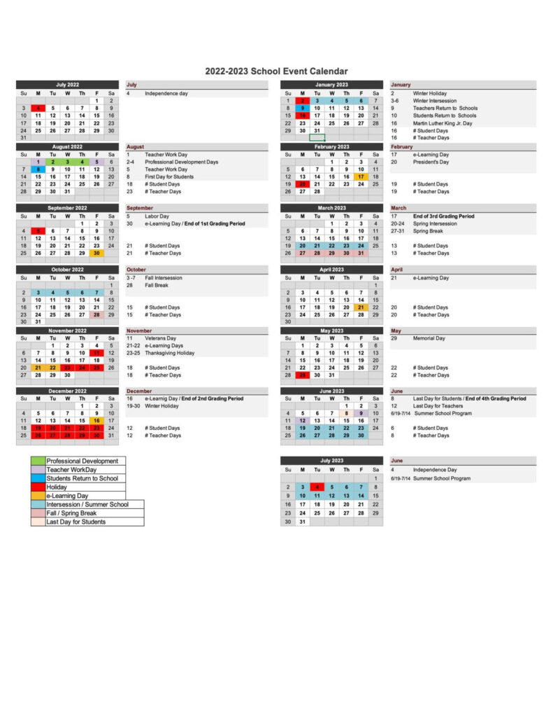 Birmingham City Schools Calendar 2022 2023 In PDF