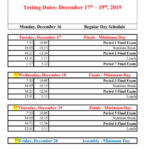 Bonita Vista High School Final Exam Schedule