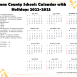 Boone County Schools Calendar With Holidays 2022 2023