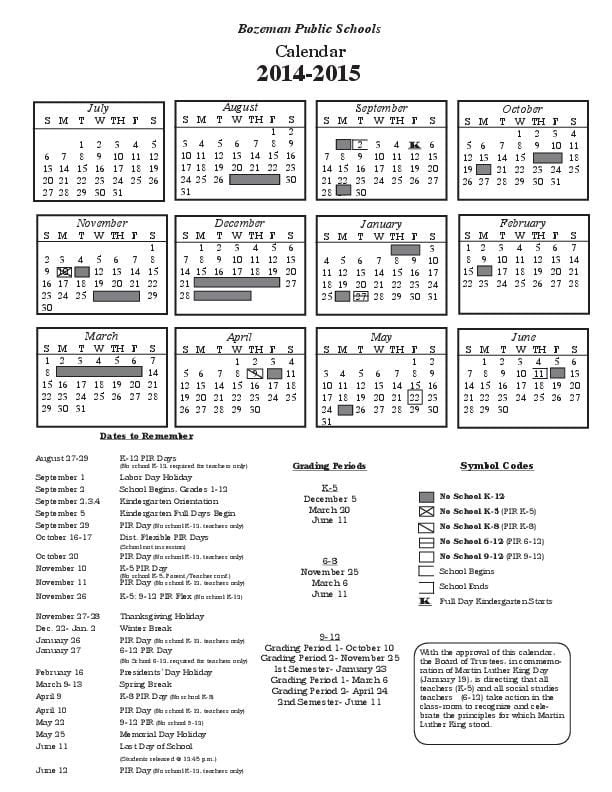 Bozeman Schools To Start After Labor Day Thanks To New Calendar