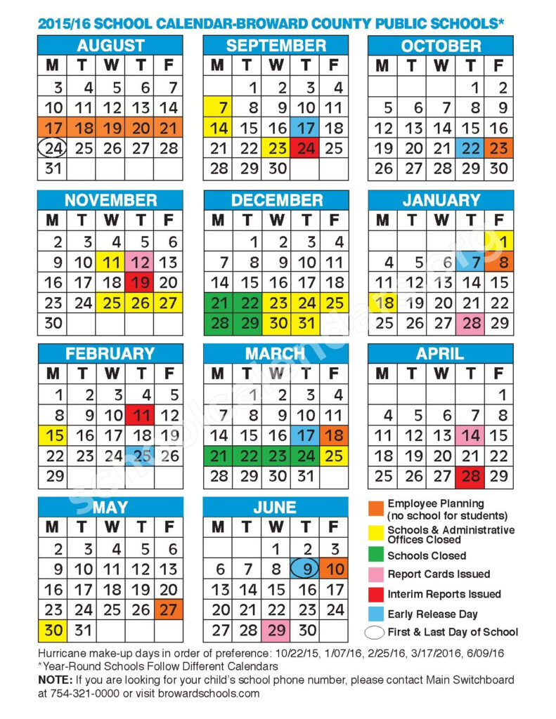 Brevard County Public Schools Calendars Viera FL