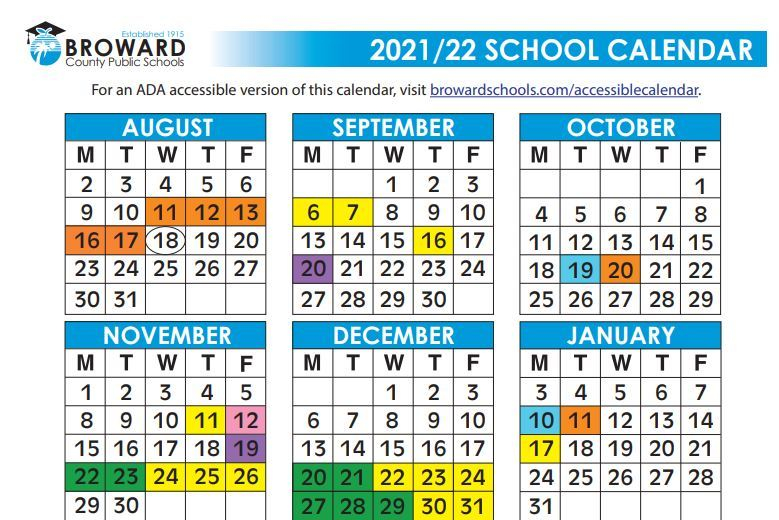 Broward County Calendar 2022 23 Customize And Print