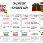 Calendar Charles R Henderson Elementary