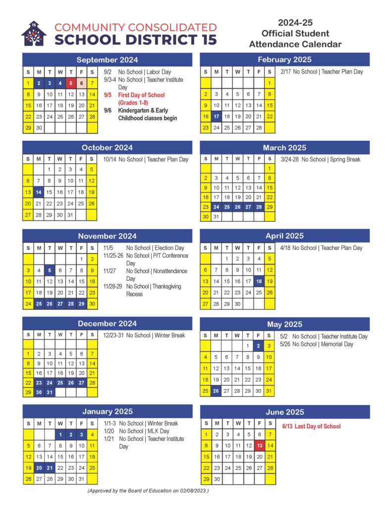 Calendars 2024 25 Official School Calendar