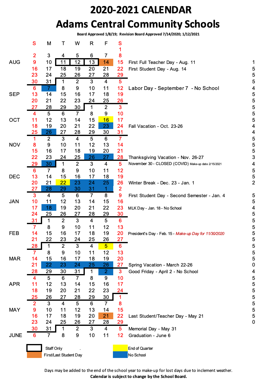 Adams 12 School District Calendar 2023