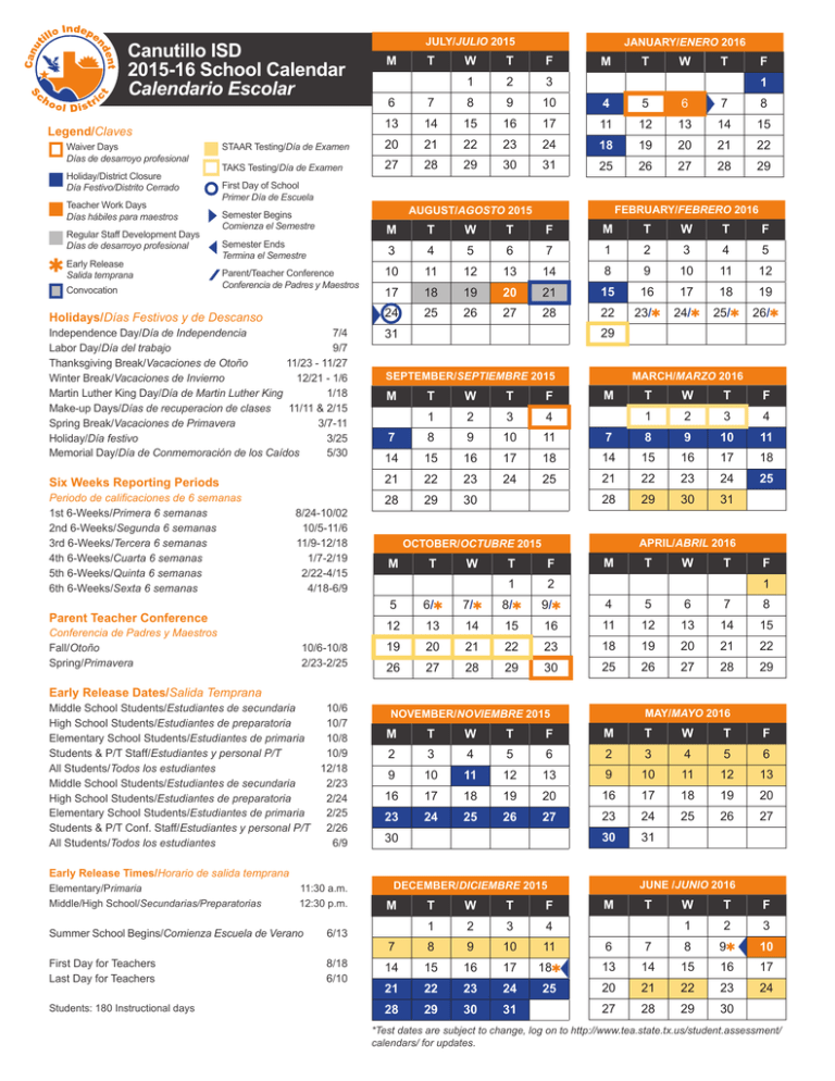 Canutillo Isd Calendar Customize And Print