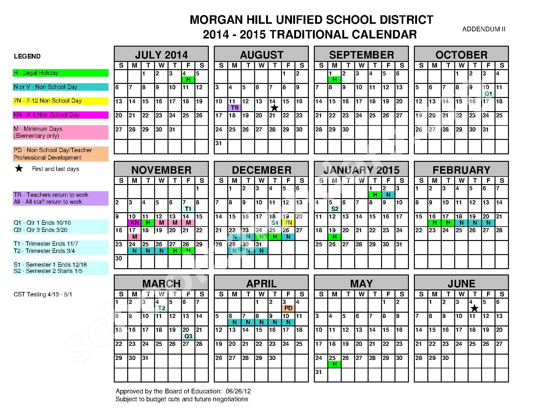 Central School District Calendar 2022 Schoolcalendars