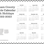 Chatham County Schools Calendar With Holidays 2022 2023