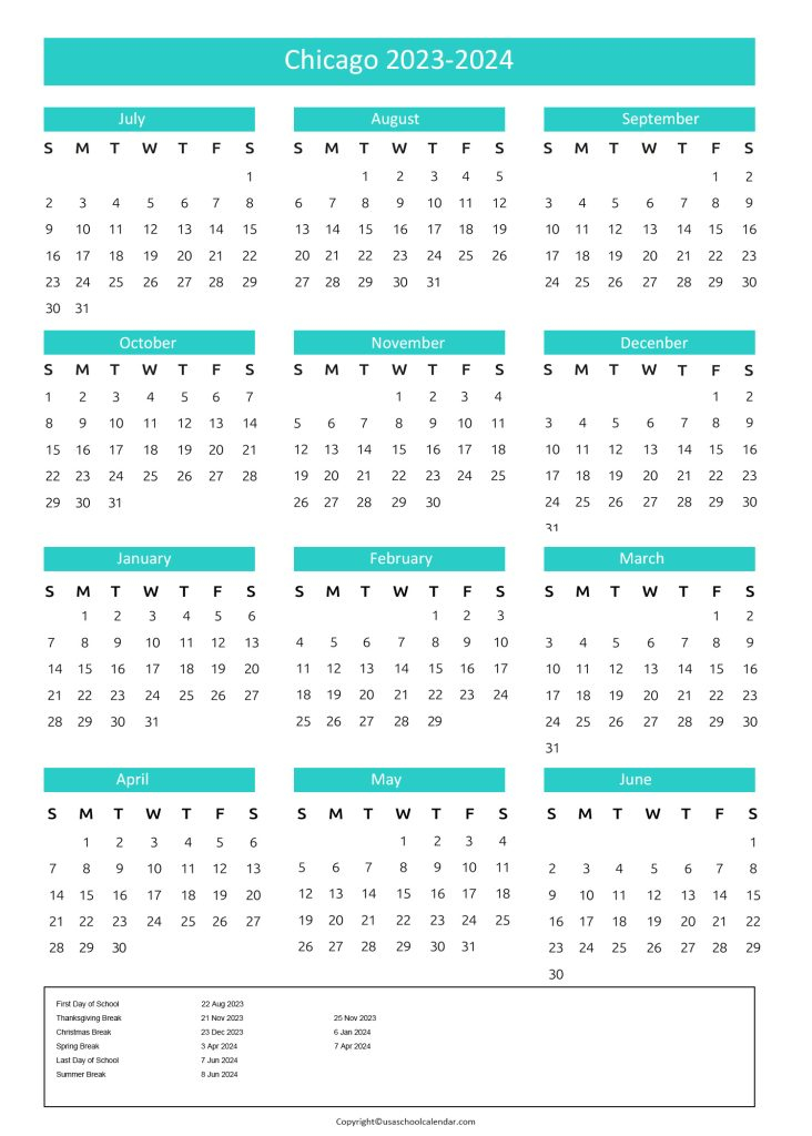 Chicago Public Schools Calendar Holidays 2023 2024 CPS 