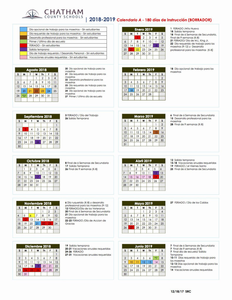Chula Vista District Calendar Printable Word Searches