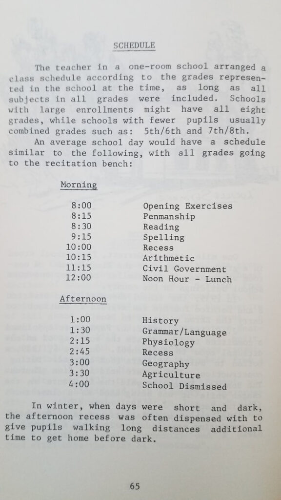 Class Schedule EARLY SCHOOLS OF MEADE COUNTY