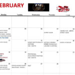 Clearfield Area Junior Senior High February Events Calendar