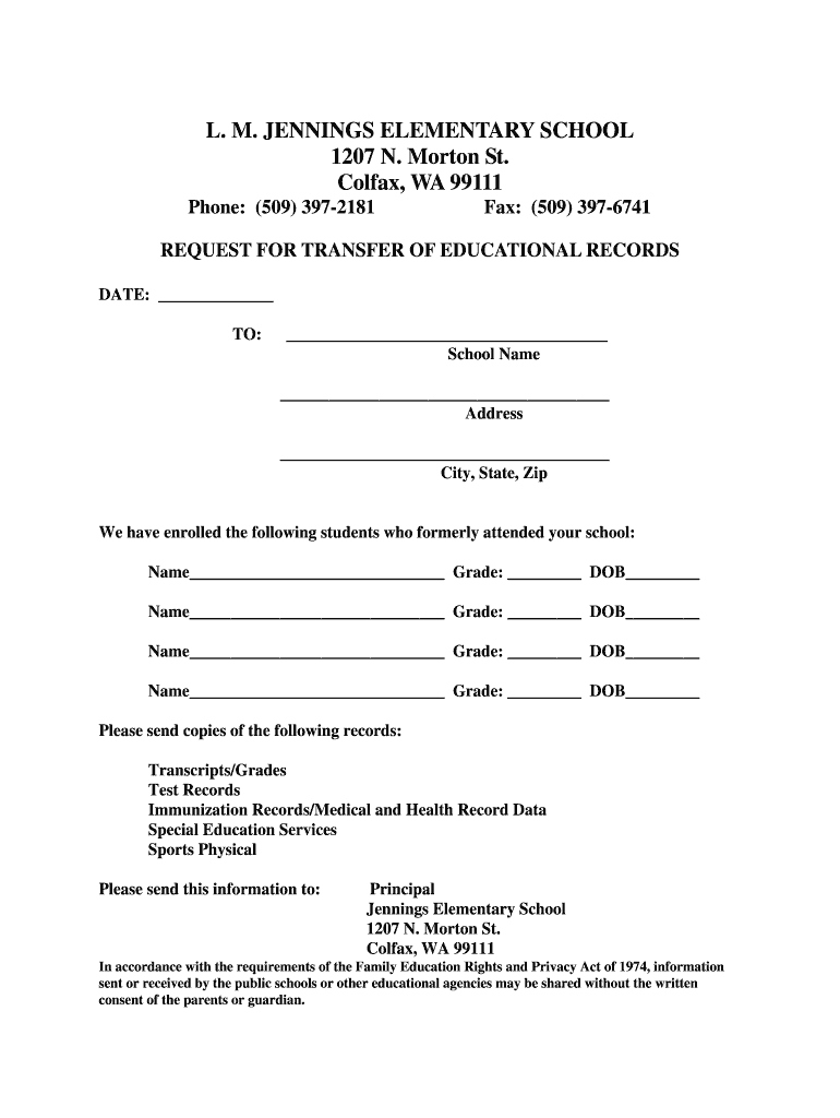 Colfax School District Fill Out Sign Online DocHub