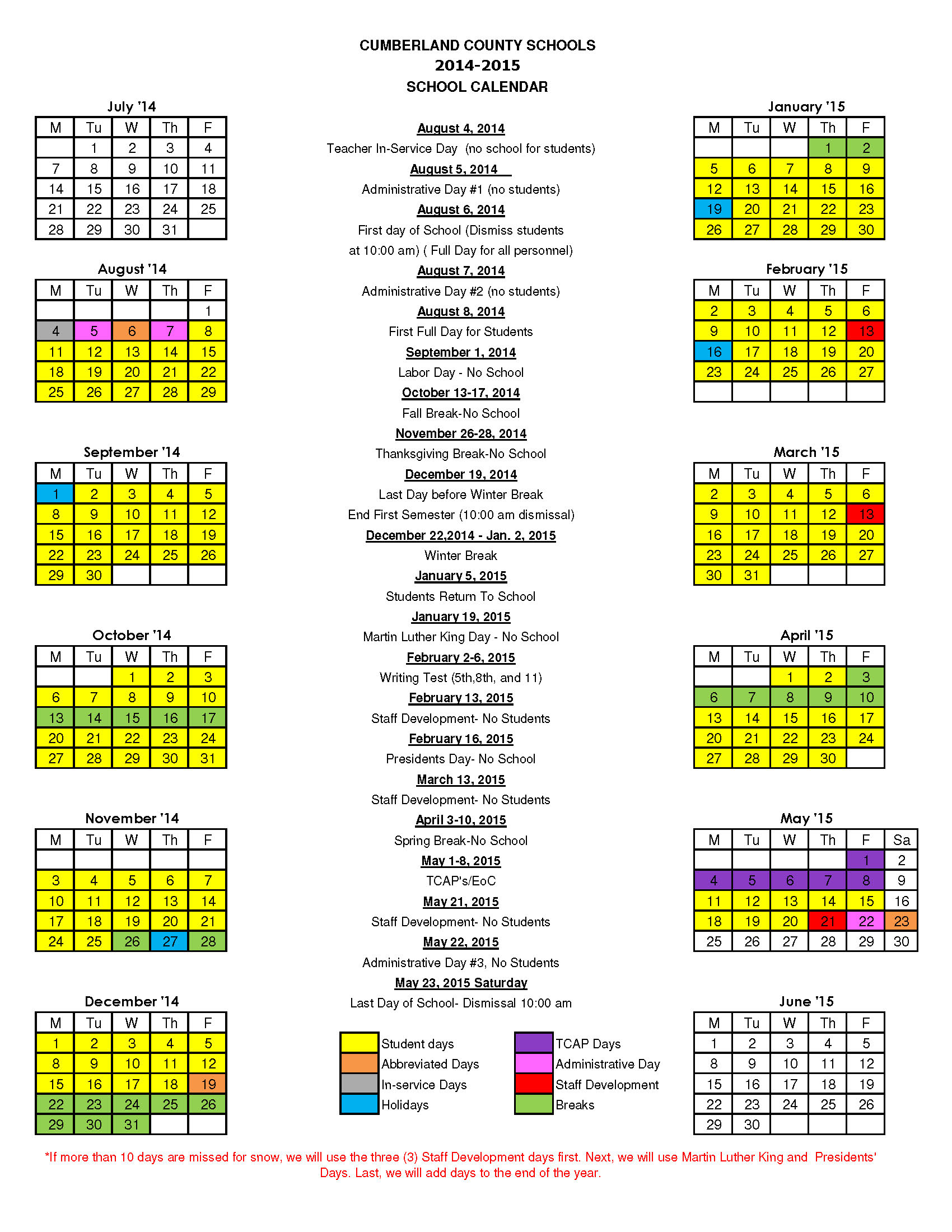 Cumberland County Nc Schools Calendar 2022 Schoolcalendars