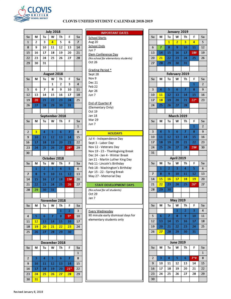 Cusd Calendar 2020 Calendar 2020