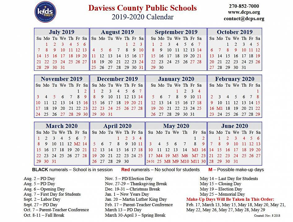 Daviess County Public Schools Calendar 2022 January Calendar 2022