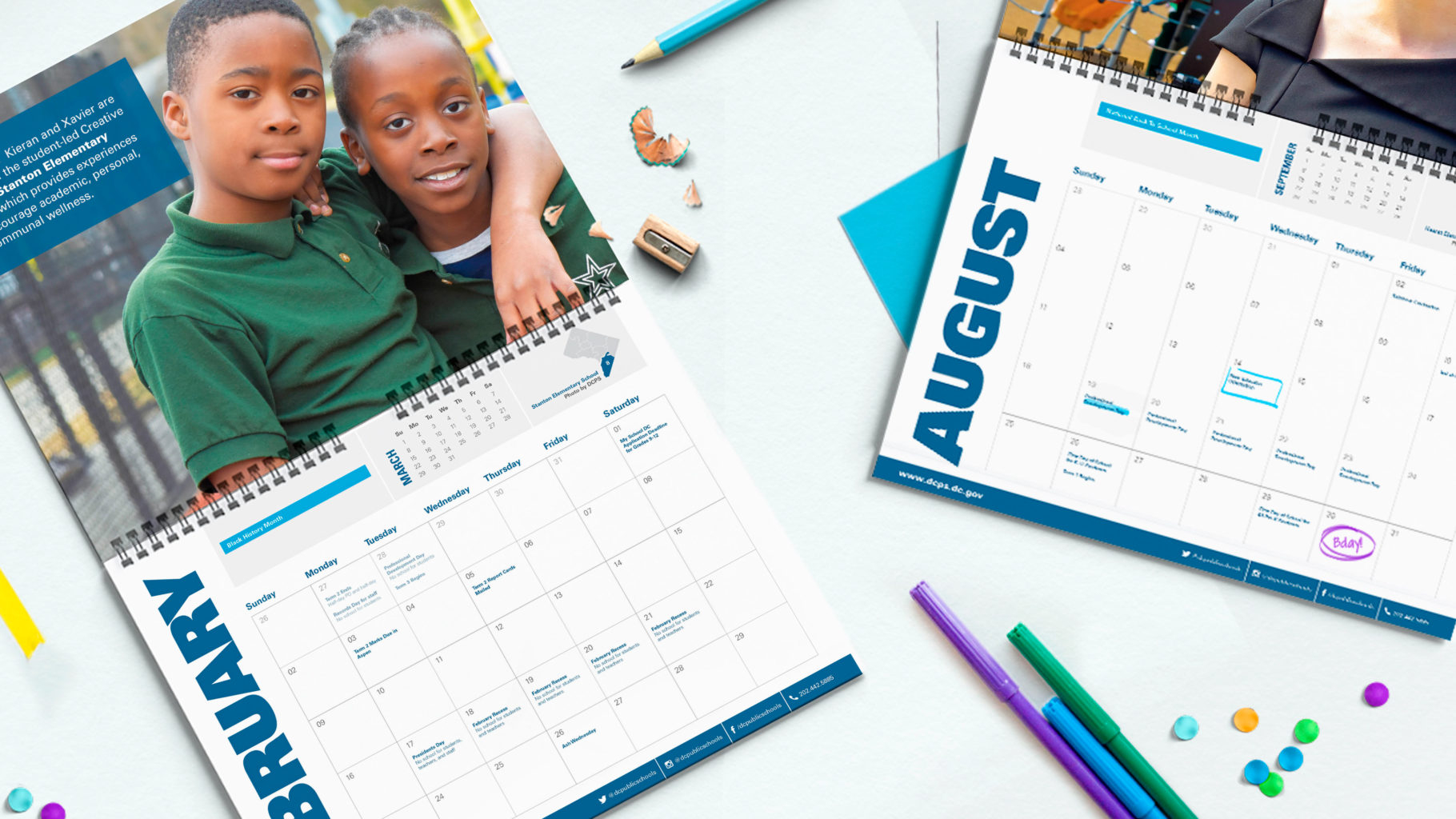 DC Public Schools Calendar Michael Marshall Design