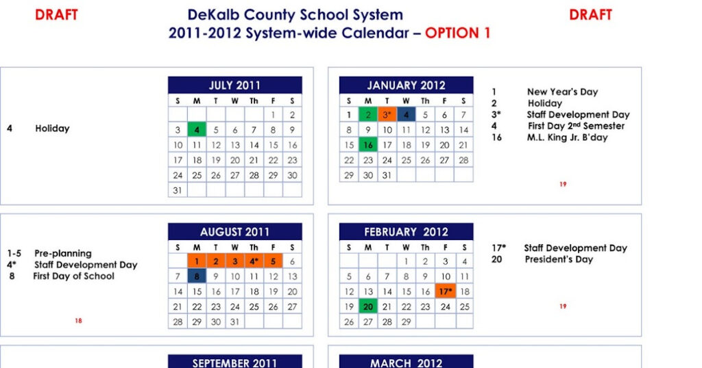 Dcss Calendar Customize And Print