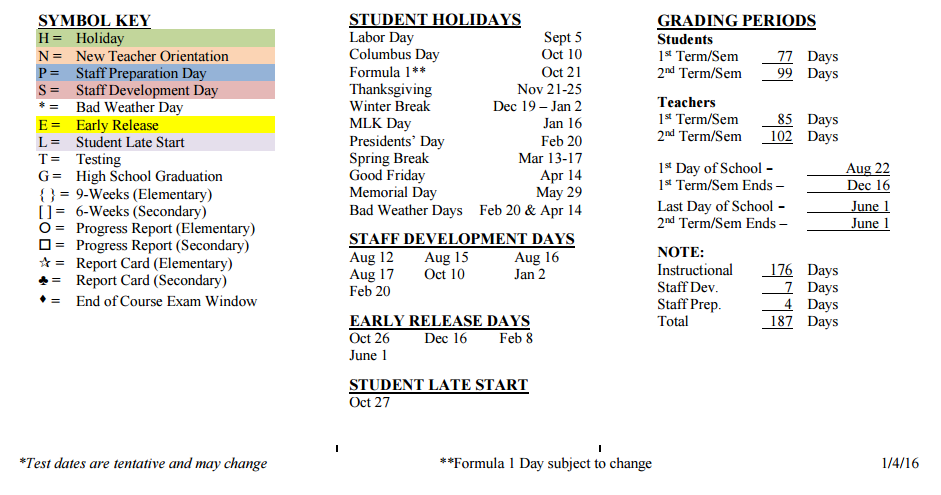 Del Valle High School School District Instructional Calendar Del 