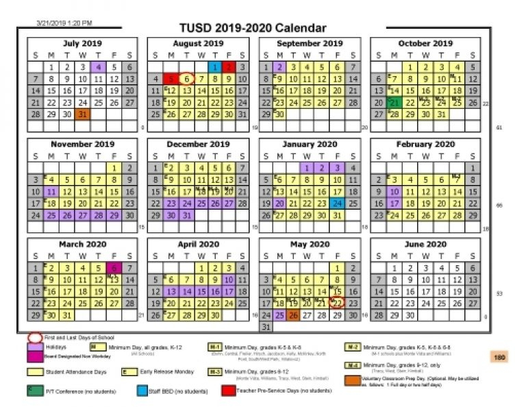 District Calendar Tracy Unified School District Qualads