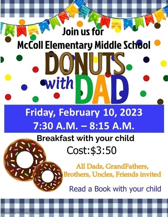 Donuts With Dad McColl Elementary Middle School