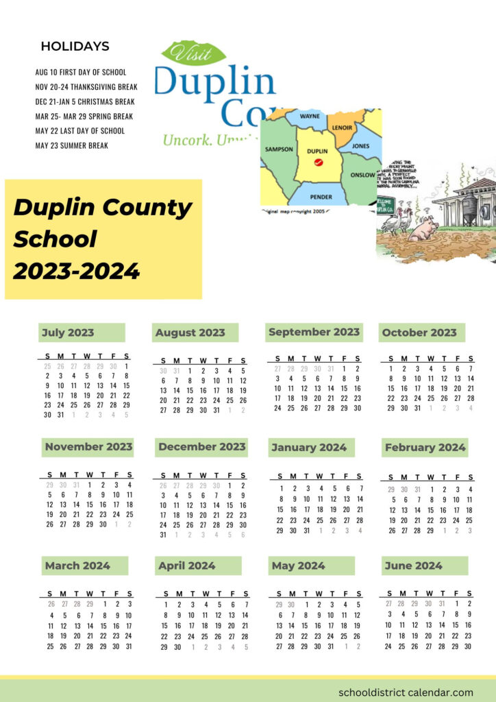 Duplin County Schools Calendar Holidays 2023 2024