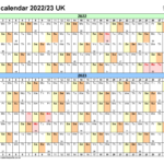 Editable Calendar Template 2022 23