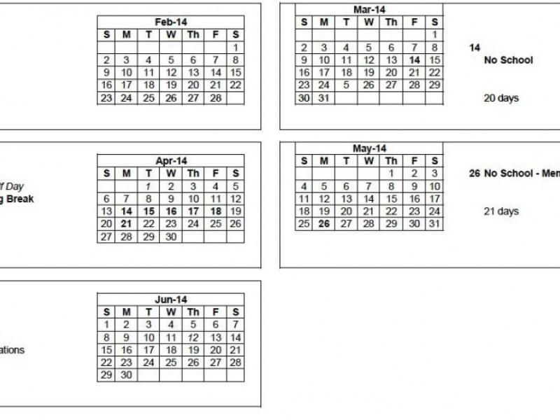 Elmbrook School 2013 2014 Calendar Moves Spring Break Brookfield WI 