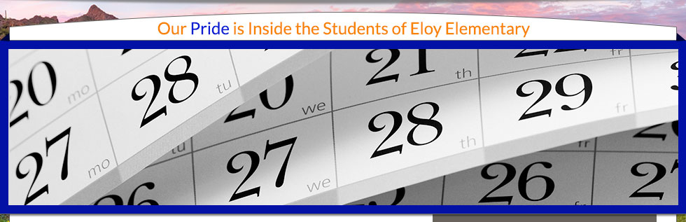 Eloy ESD Calendar