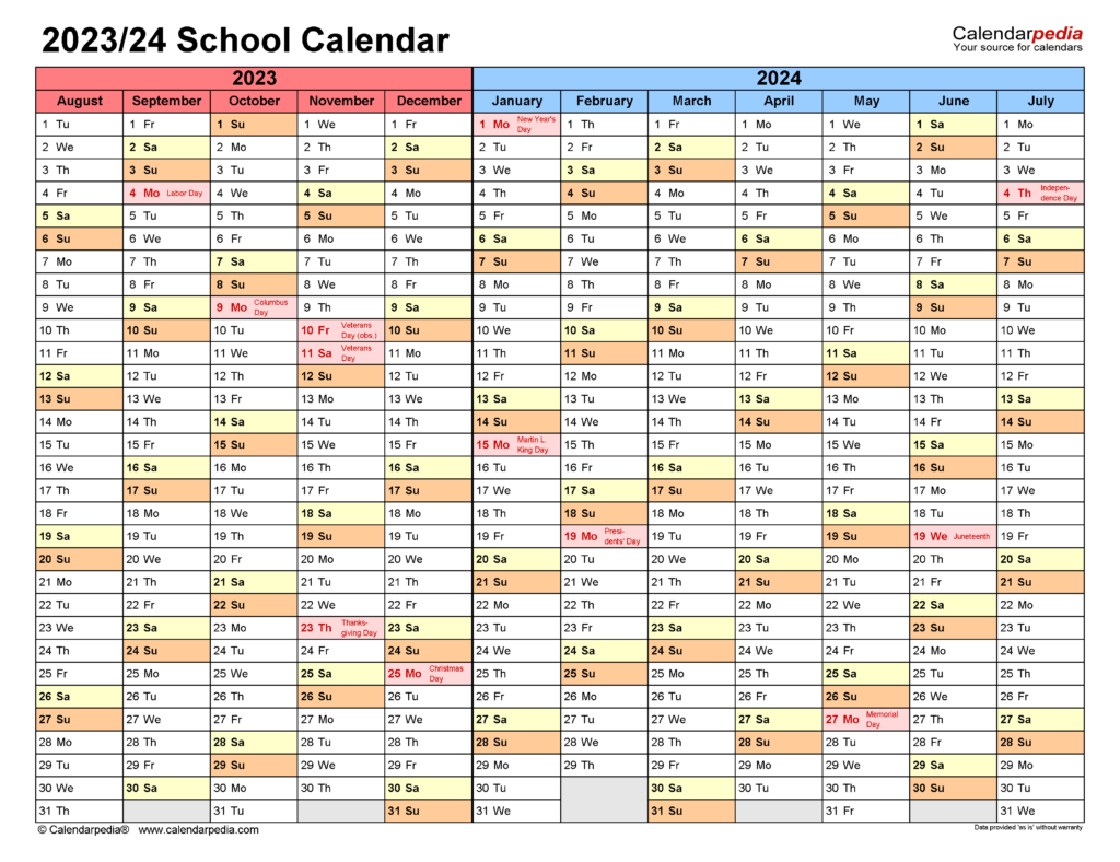 European School Holiday Dates 2023