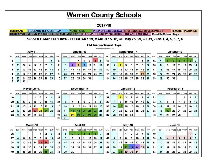 Extraordinary School Calendar Warren County Ky School Calendar