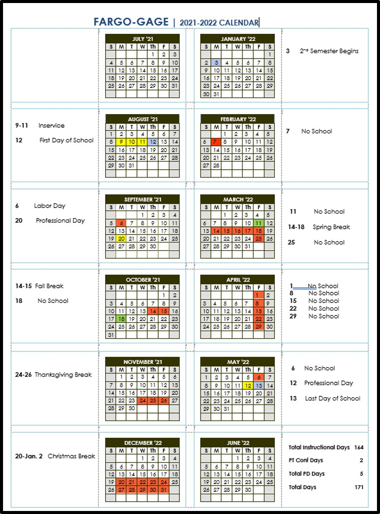 Fargo Public School Calendar 2024