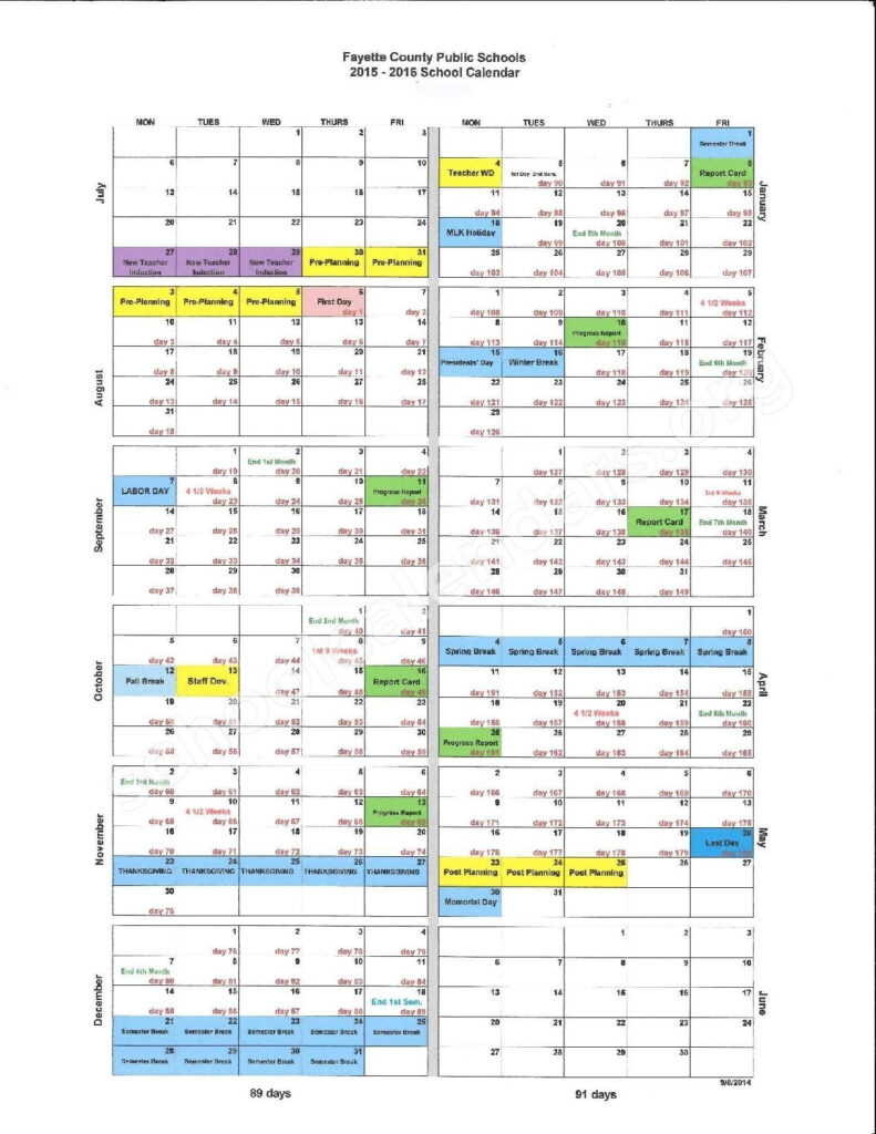 Fayette County School Calendar Qualads