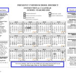 Fremont Unified School District Calendar 2022 2023 Holidays