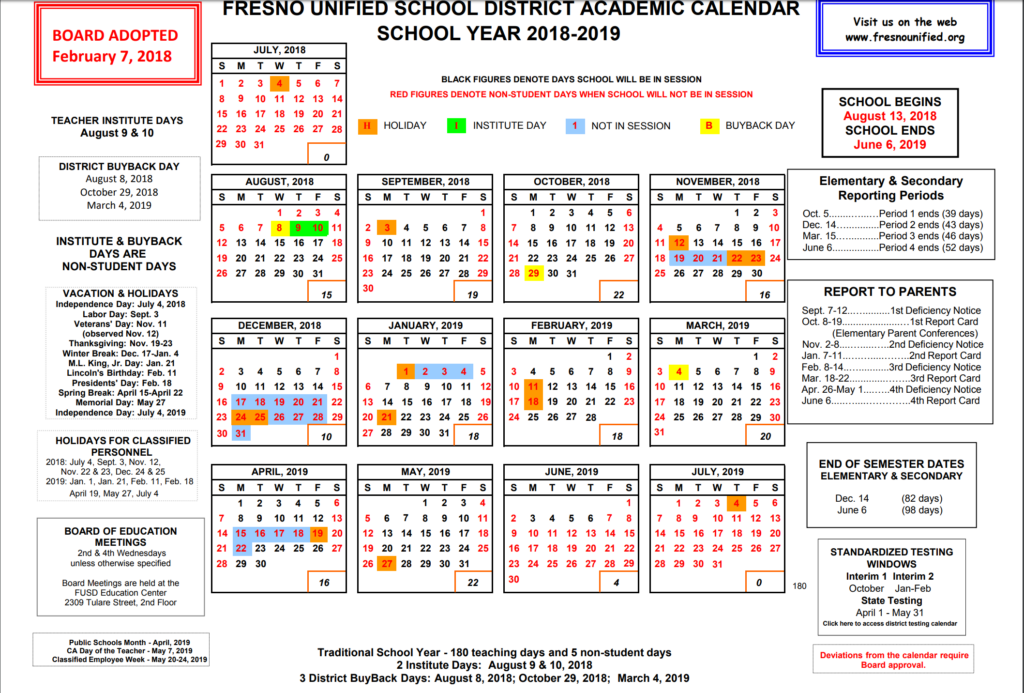Fresno Unified 2020 To 2023 Calendar A Complete Guide To World Events 