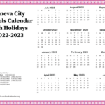 Geneva City Schools Calendar With Holidays 2022 2023