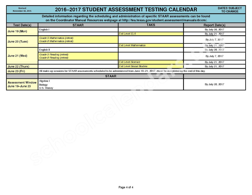 Georgetown Independent School District Calendars Georgetown TX