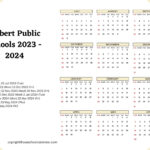 Gilbert Public Schools Calendar Holidays 2023 2024