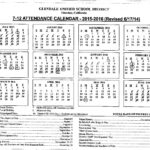 Glendale Unified School District Calendars Glendale CA