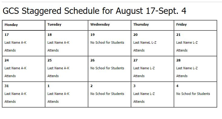 Grainger County Schools To Start School With Staggered Schedule WATE 