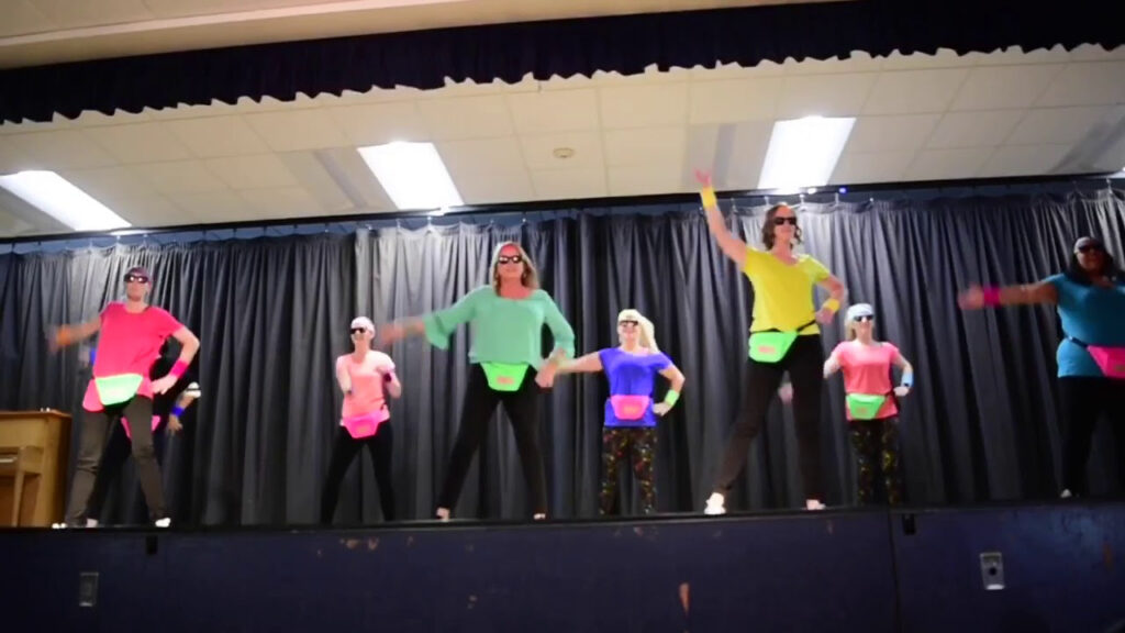 Greg Rogers Elementary Staff Pump It Up Dance YouTube