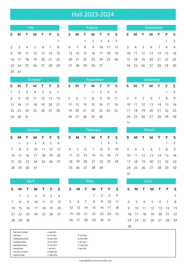 Hall County Schools Calendar Holidays 2023 2024