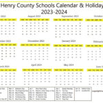 Henry County Schools Calendar Holidays 2023 2024
