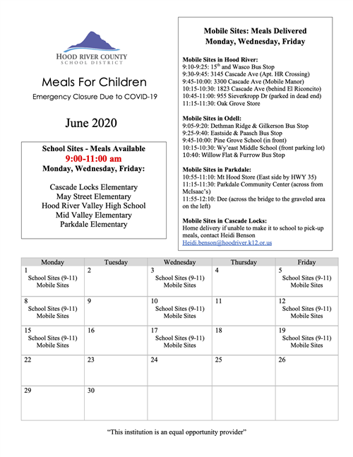 Hood River School District Calendar Academic Calendar 2022